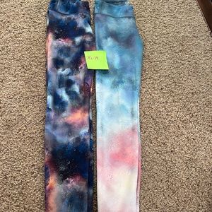 Athleta girl XL/14 chat tights lot of 2
